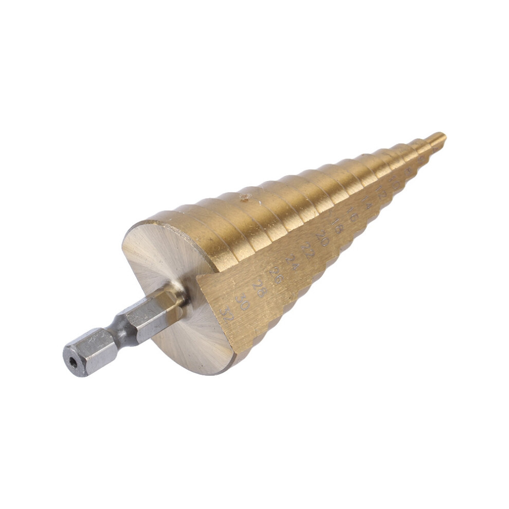 High Quality Titanium Hss Large Step Cone Drill Bit Hole Cutter Tool 4-32Mm 5011324417844