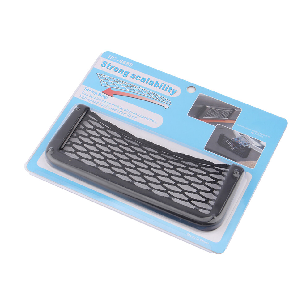 Universal Car Seat Side Back Pocket Storage Organizer Nylon Net Bag Phone Holder 8421324417626