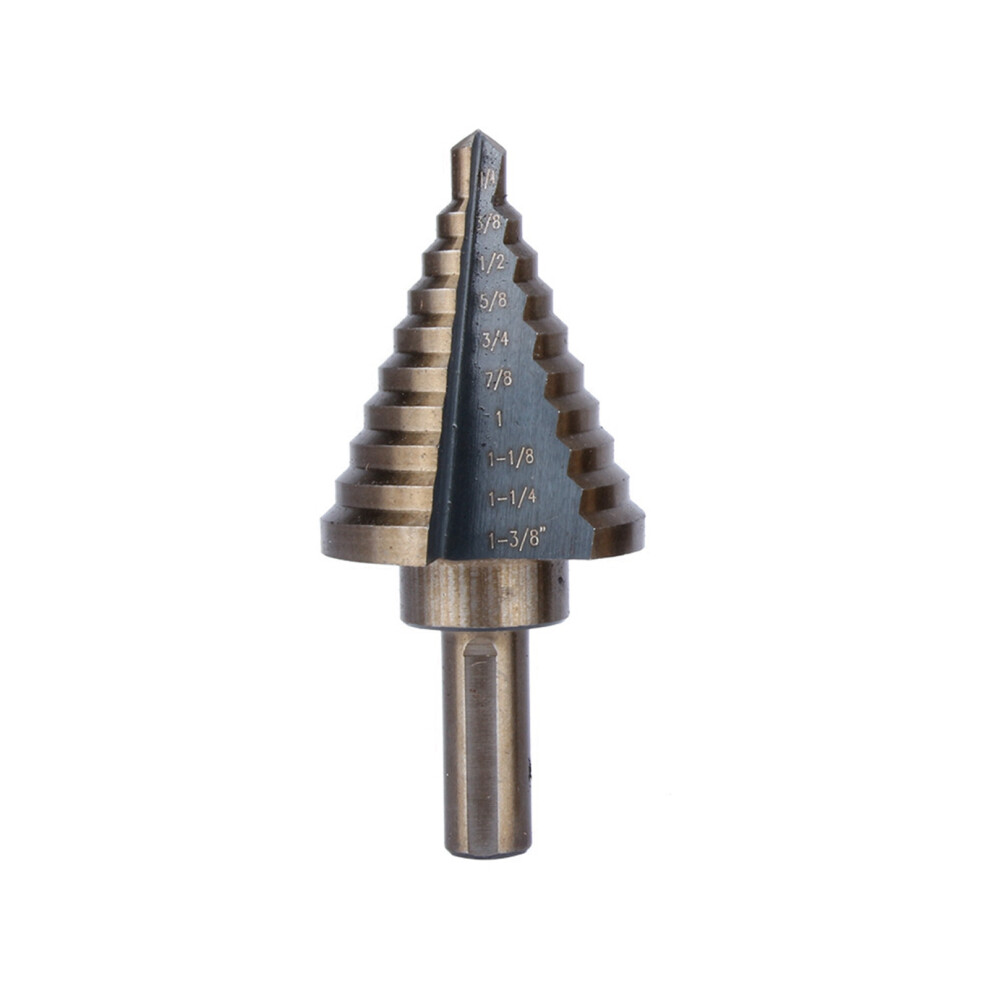 5Pcs Large Cobalt Hss Step Ti Cone Drill Hole Cutter Bit Set Tool Case 4261324417820