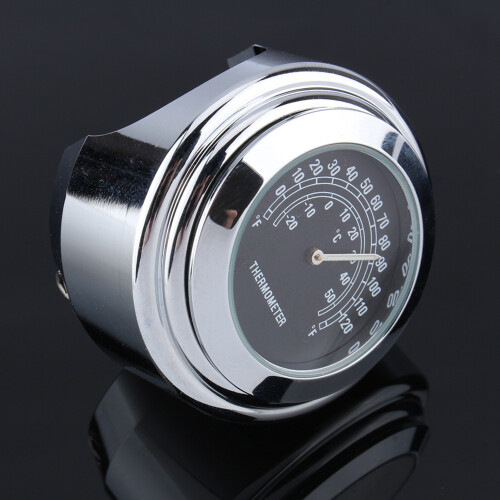 Durable Aluminum Alloy 7/8" ‑ 1" Handlebar Thermometer for Motorcycle 2