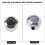 Durable Aluminum Alloy 7/8" ‑ 1" Handlebar Thermometer for Motorcycle 7