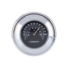 Durable Aluminum Alloy 7/8" ‑ 1" Handlebar Thermometer for Motorcycle