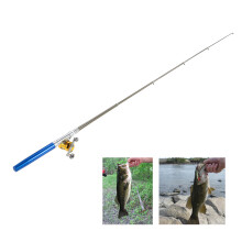 Fishing Rod Reel Combo Kit Set Mini Telescopic Portable Pocket Pen Fishing Rod Pole + Reel Aluminum Alloy Fishing Accessories
