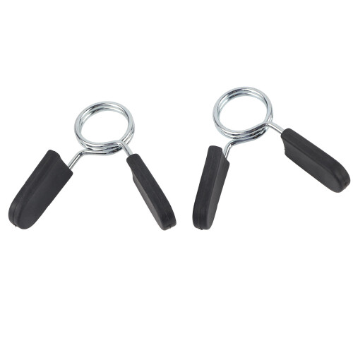 2 Pcs Standard 25mm Barbell Dumbbell Lock Clamp Spring Collar Clip Yoga Training