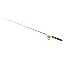 Fishing Rod Reel Combo Kit Set Mini Telescopic Portable Pocket Pen Fishing Rod Pole + Reel Aluminum Alloy Fishing Accessories