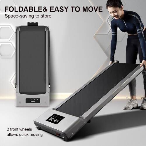 Living And Home Remote Control Fitness Treadmill Walking Jogging Machine with Handrail 2