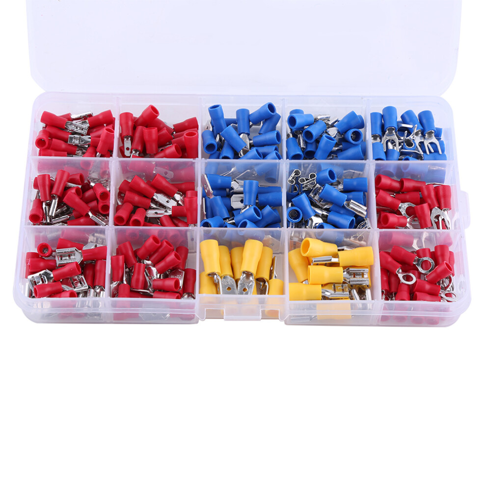 280Pcs Electrical Assorted Insulated Wire Crimp Terminals Connector Case Kit Set 7601324425376