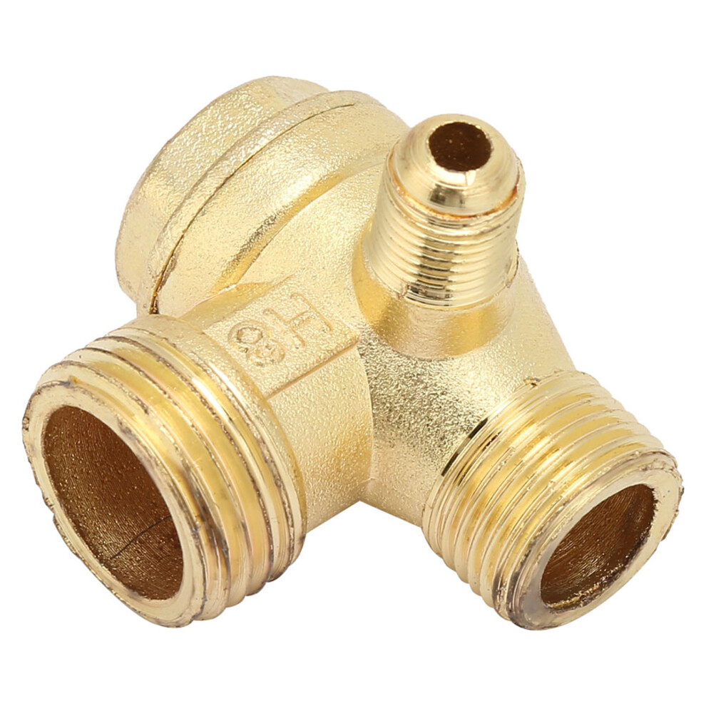 Air Compressor Zinc Alloy Three Way Unidirectional Check Valve Connect Pipe Fittings 5011324427157