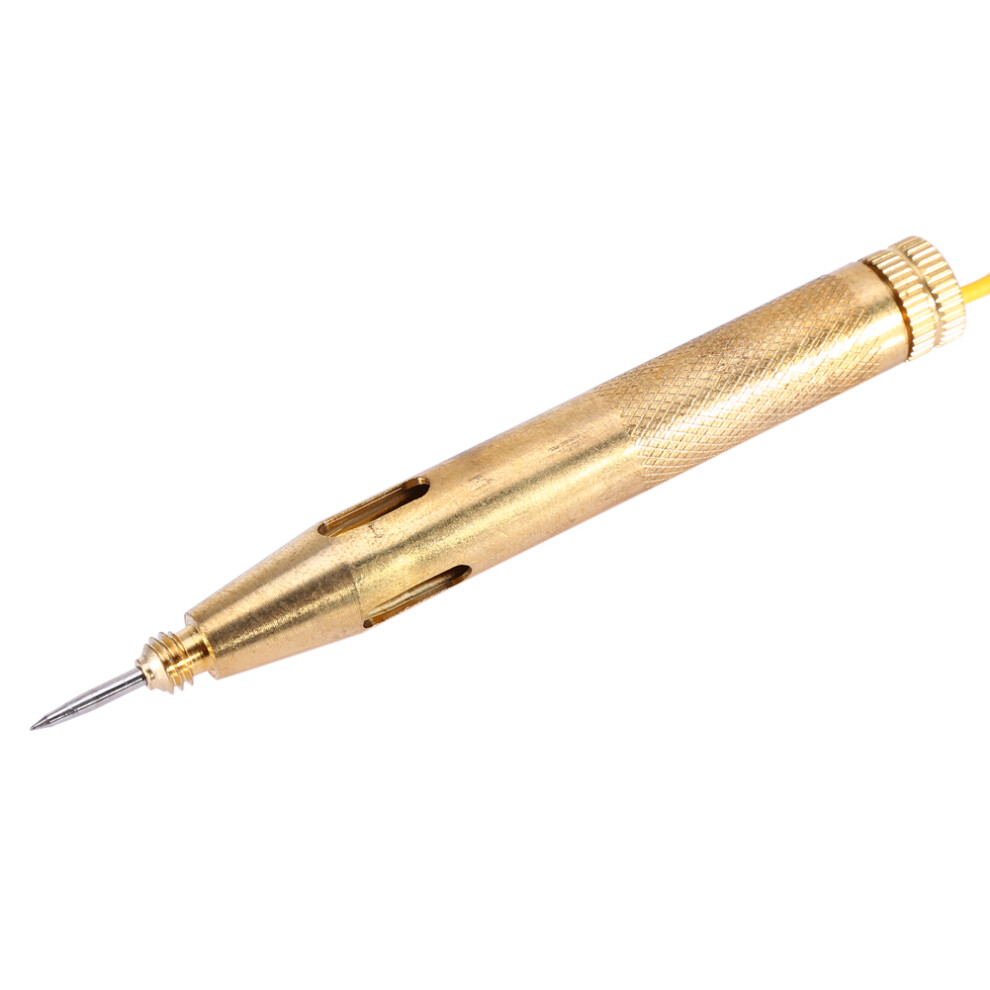 Car Voltage Copper Circuit Tester For Long 6V-24V System Probe Continuity Tester Gold 4681324427603