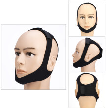 Anti-Snore-Kinnbandage für Männer und Frauen Schwarz 4-20cmH₂O