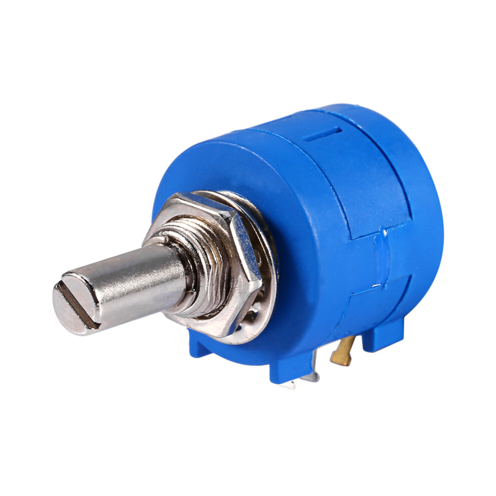 10K Ohm 3590S-2-103L Rotary Wirewound Precision Potentiometer Pot 10 Turns Knob 4991324429324