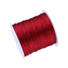100M X 0.8mm Nylon Chinese Knot Cord Rattail Macrame Thread String Burgundy