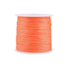 100M x 0.8mm Nylon Chinese Knot Cord Rattail Macrame Shamballa Thread String Orange