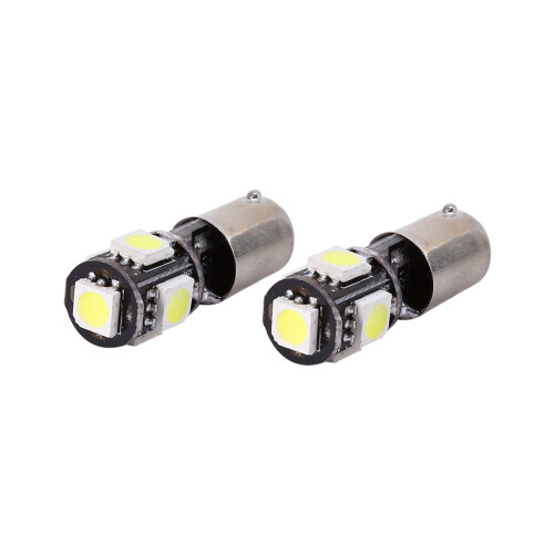 2pcs Car LED Decoder Lamp White Car Interior Decoder Lamp Replacement for Side Parking Light
