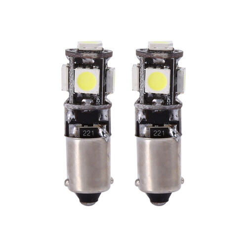 2pcs Car LED Decoder Lamp White Car Interior Decoder Lamp Replacement for Side Parking Light 1