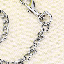 Stainless Steel Double Coupler 2 Way Safety Chain Leash for Two Pet Dogs Walking