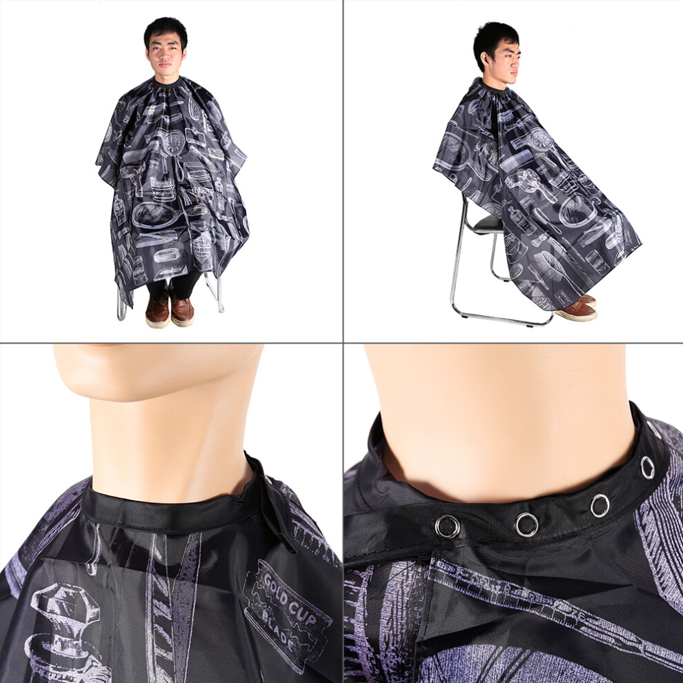 Professional Hair Salon Nylon Barber Cape Hair Cutting Gown with Snap Closure for Kids An