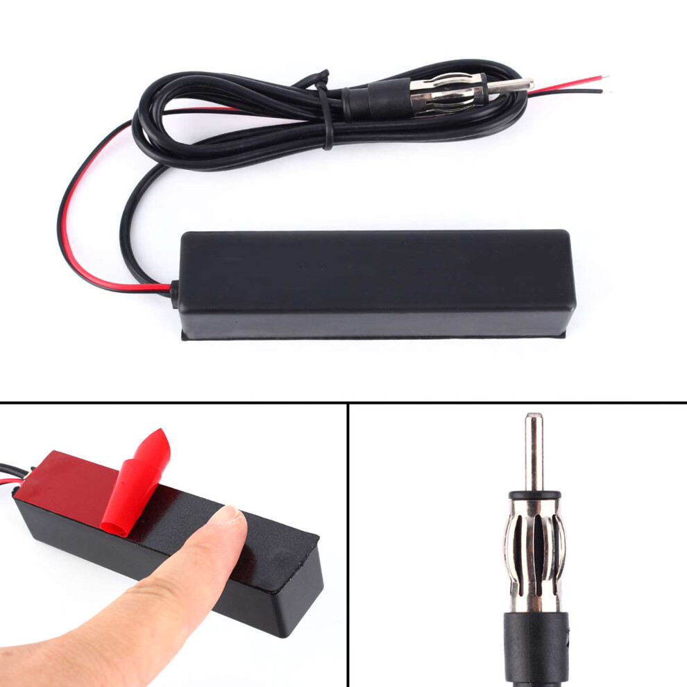 12V Hot Car Motorcycle Fm Signal Amplifier Electronic Antenna Amplified 8791324431725