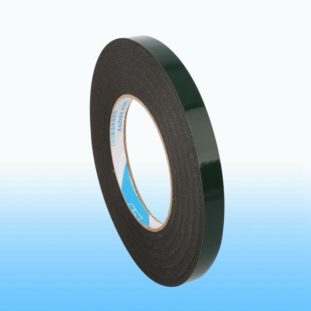 10M Super Strong Waterproof Self Adhesive Double Sided Foam Tape Black Color 8431324432246