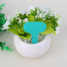 100pcs Garden Tags Plastic Plant T Shape Tags Markers Nursery Garden Labels Ornaments Garder De