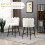 Homcom HOMCOM Bar Stools Set of 2, Breakfast Barstools with Backs, Cream 10