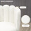 Homcom HOMCOM Bar Stools Set of 2, Breakfast Barstools with Backs, Cream 11