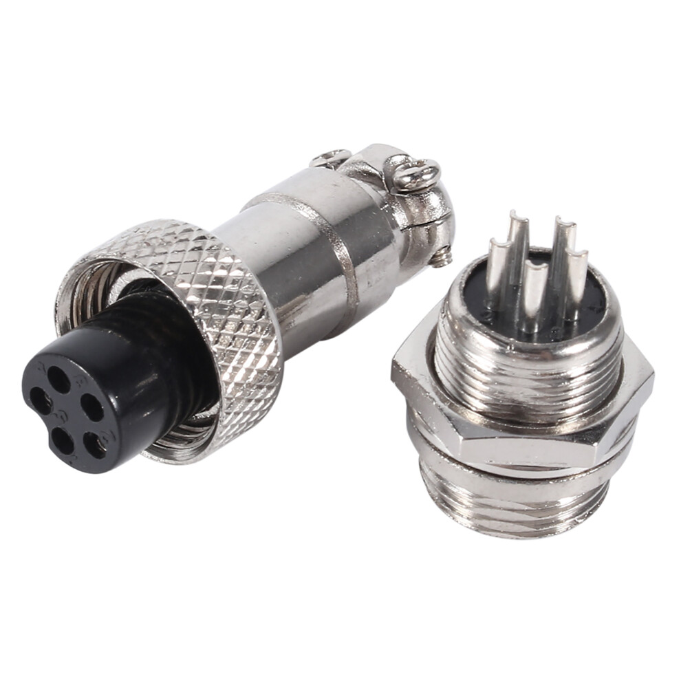 10 Set Gx12 5Pin 12Mm Aviation Plug Male Female Metal Socket Connector 7901324433754