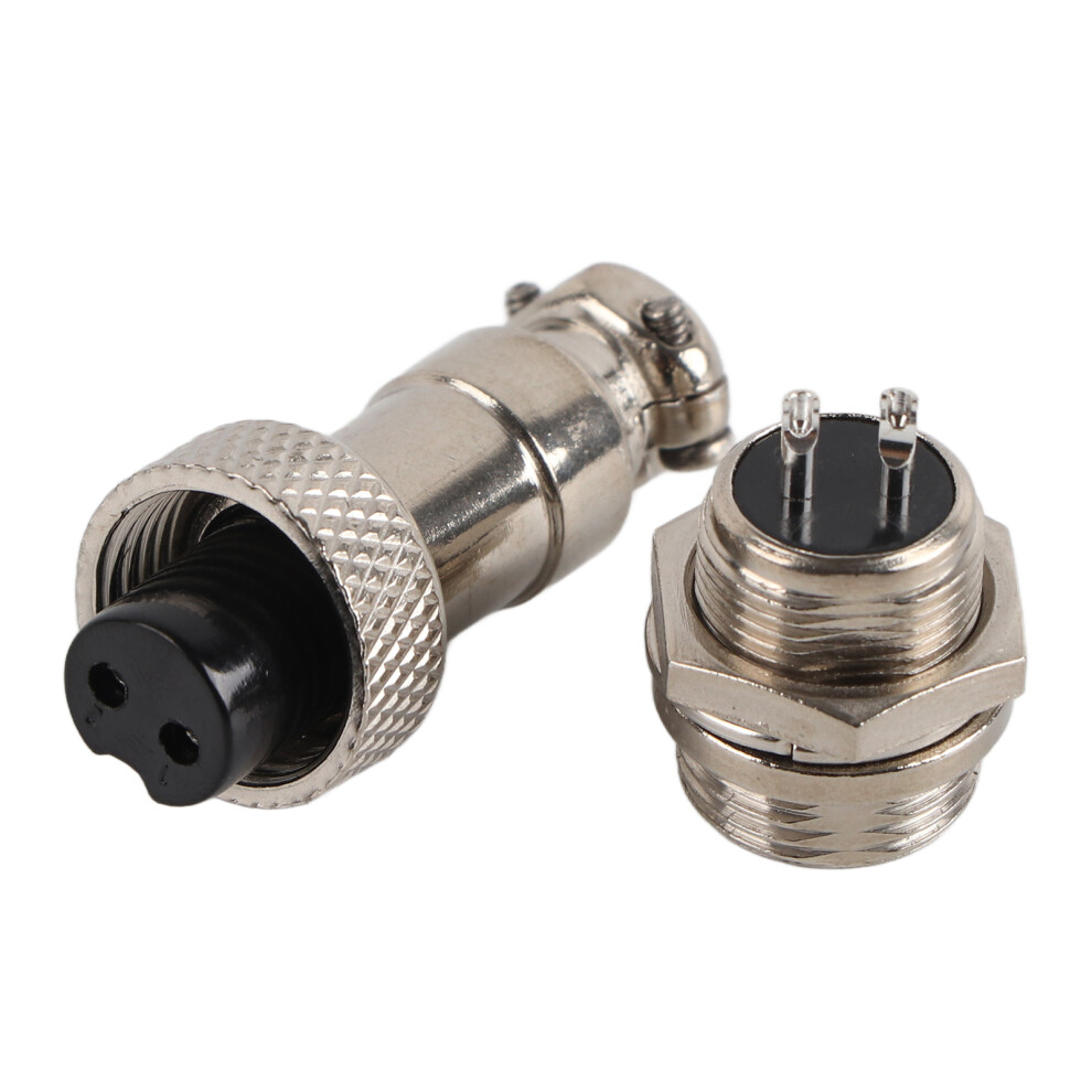 10 Set Gx12 2Pin 12Mm Aviation Plug Male Female Metal Socket Connector 9481324433780