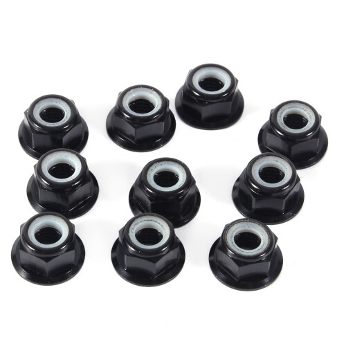 Anodize M5 Nylon Insert SelfLock Nuts Hex Lock Nut Aluminum Alloy 10Pc 1