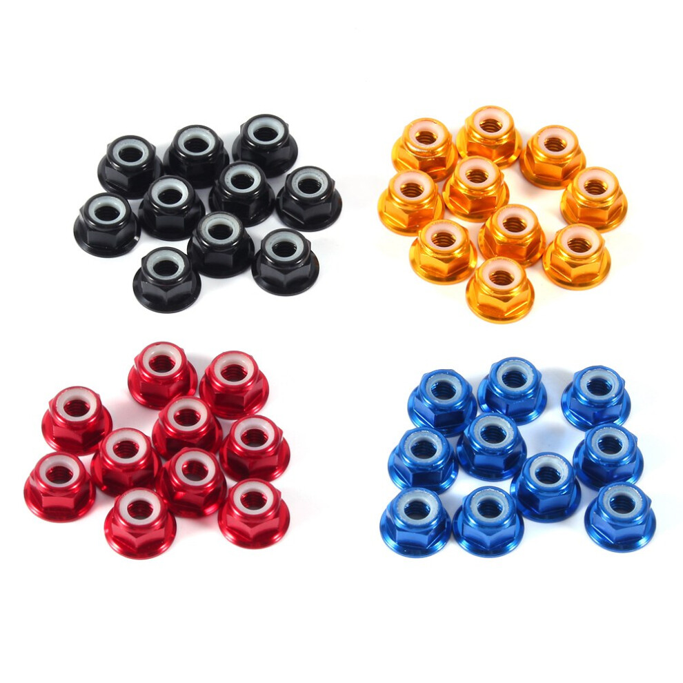 Anodize M5 Nylon Insert Selflock Nuts Hex Lock Nut Aluminum Alloy 10Pcs Set 8461324434094