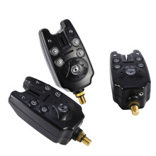 3-teiliges kabelloses Fisch-Biss-Alarm-Set, LED-Schaukler, Empfindlichkeits- und Lautstärkeregler
