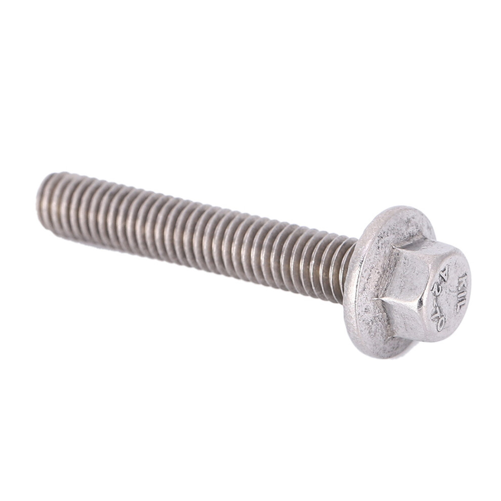 10Pcs M6 Stainless Steel Ss304 Hex Flange Screws Cap Washer Head Bolts Fastener 6911324434706