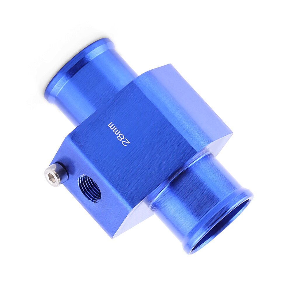Universal Metal Car Water Temp Joint Pipe Hose Temperature Sensor Adapter 28Mm Blue 8311324436157