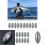 10pcs 5 Sizes Removable Split Shot Sinkers Weights Fishing Sinker Tackle Kits 1