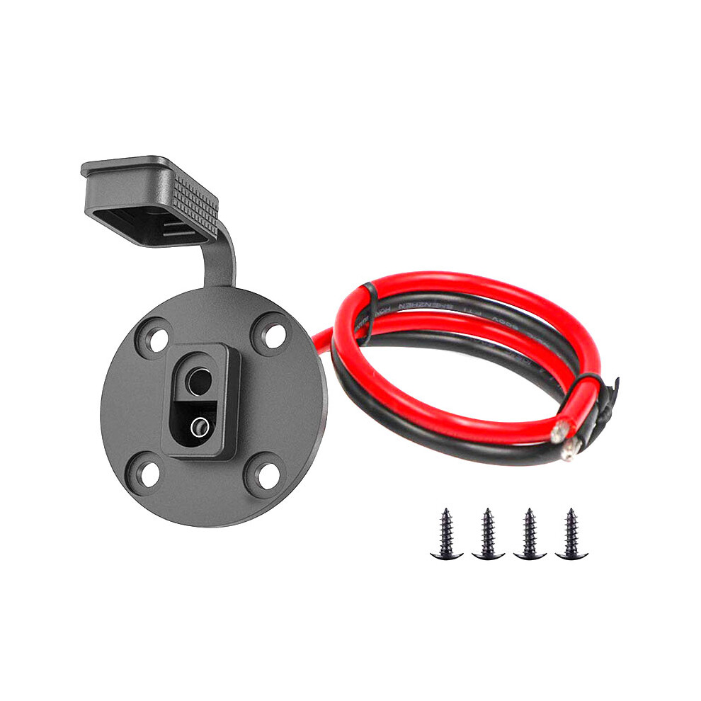 Sae Connector,Solar Weatherproof Socket Sidewall Port, Cable Quick Connect Panel Mount Universal Flush-Mountable Connector For Solar Generator Batter 4851034648999