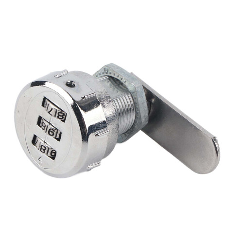 3 Digit Code Combination Cam Cabinet Silver Stainless Steel Convenient Password Security Coded Lock #1 1