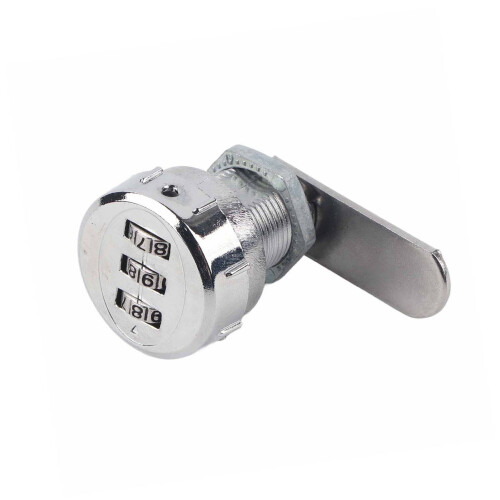 3 Digit Code Combination Cam Cabinet Silver Stainless Steel Convenient Password Security Coded Lock #1 2