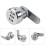 3 Digit Code Combination Cam Cabinet Silver Stainless Steel Convenient Password Security Coded Lock #1 11