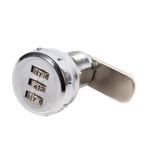 3 Digit Code Combination Cam Cabinet Silver Stainless Steel Convenient Password Security Coded Lock #2