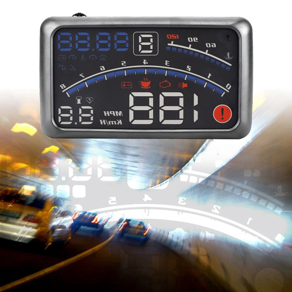Hud Car Display Mph/Km/H Speed Limit Warning Plug & Play 4291324436798
