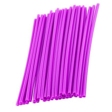36pcs Wheel Spoke Protector Motocross Rims Skins Off Road Motorcycle Guard Wraps Kit Purple