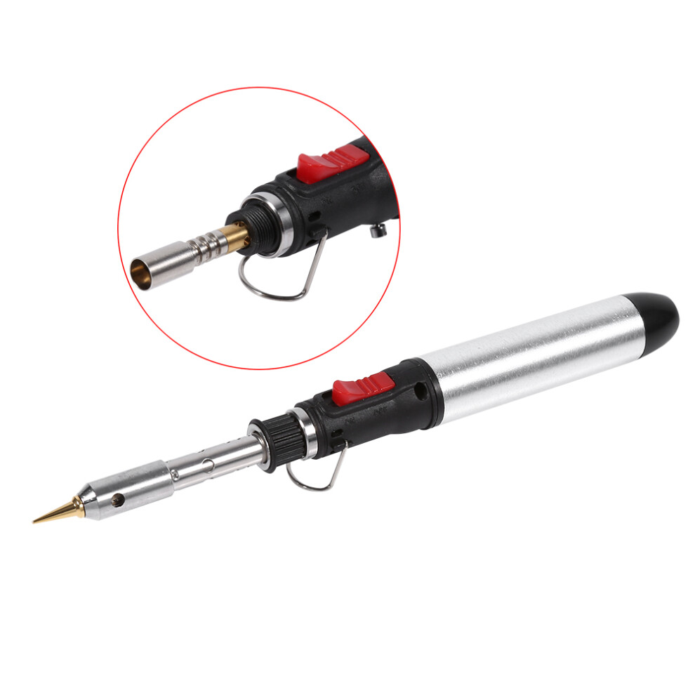 4 In 1 Cordless Butane Gas Soldering Iron Kit Temperature Adjustable Welding Torches Tool 9401324437526