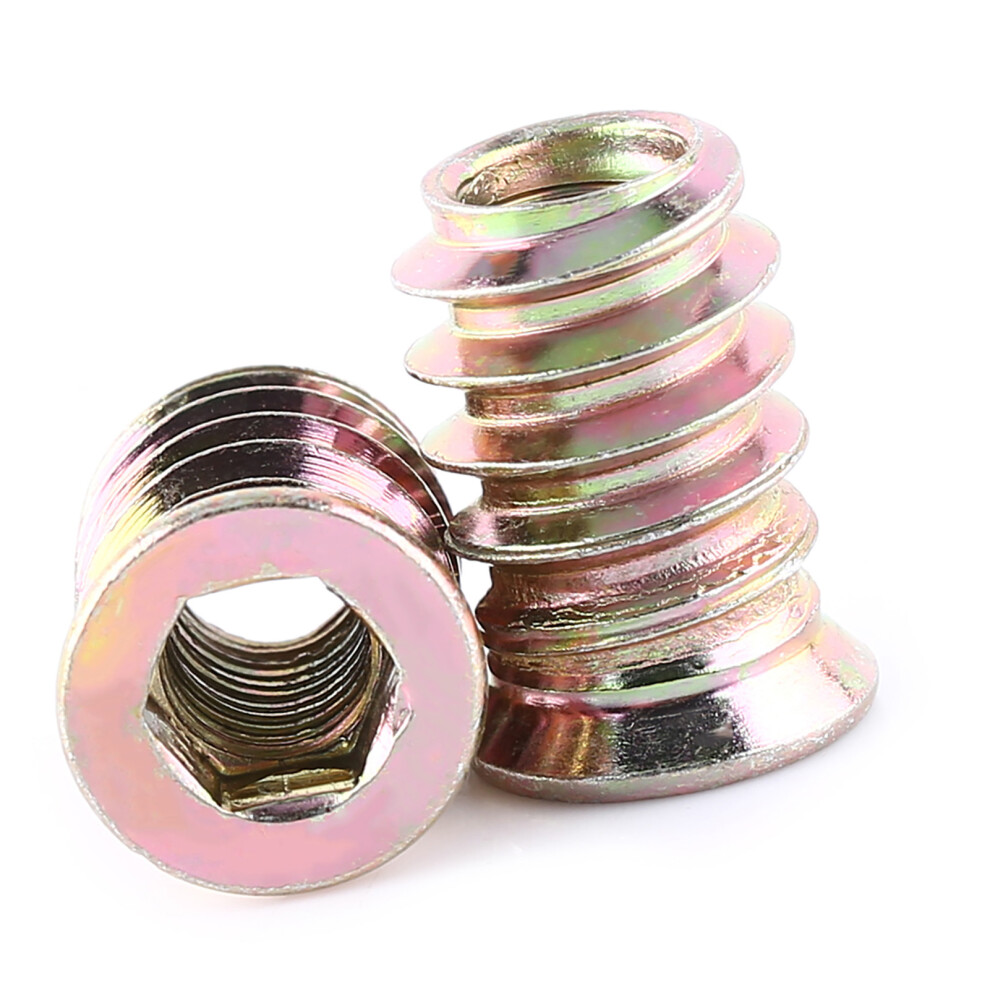 Furniture Hex Socket Drive Threaded Insert Nut Screw In Type (M6*17Mm) 8441324437639
