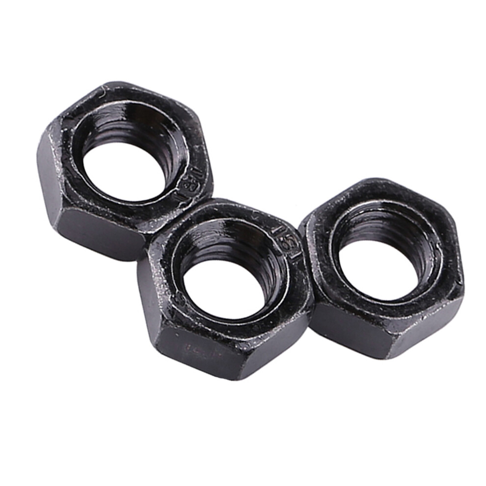 Din934 Black Color Carbon Steel Metric Hex Hexagonal Nuts Fastener (M5) 8411324438417