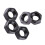Zinc Plated Carbon Steel Class 8.8 Metric Thread Hex Hexagonal Nuts (M4) 8