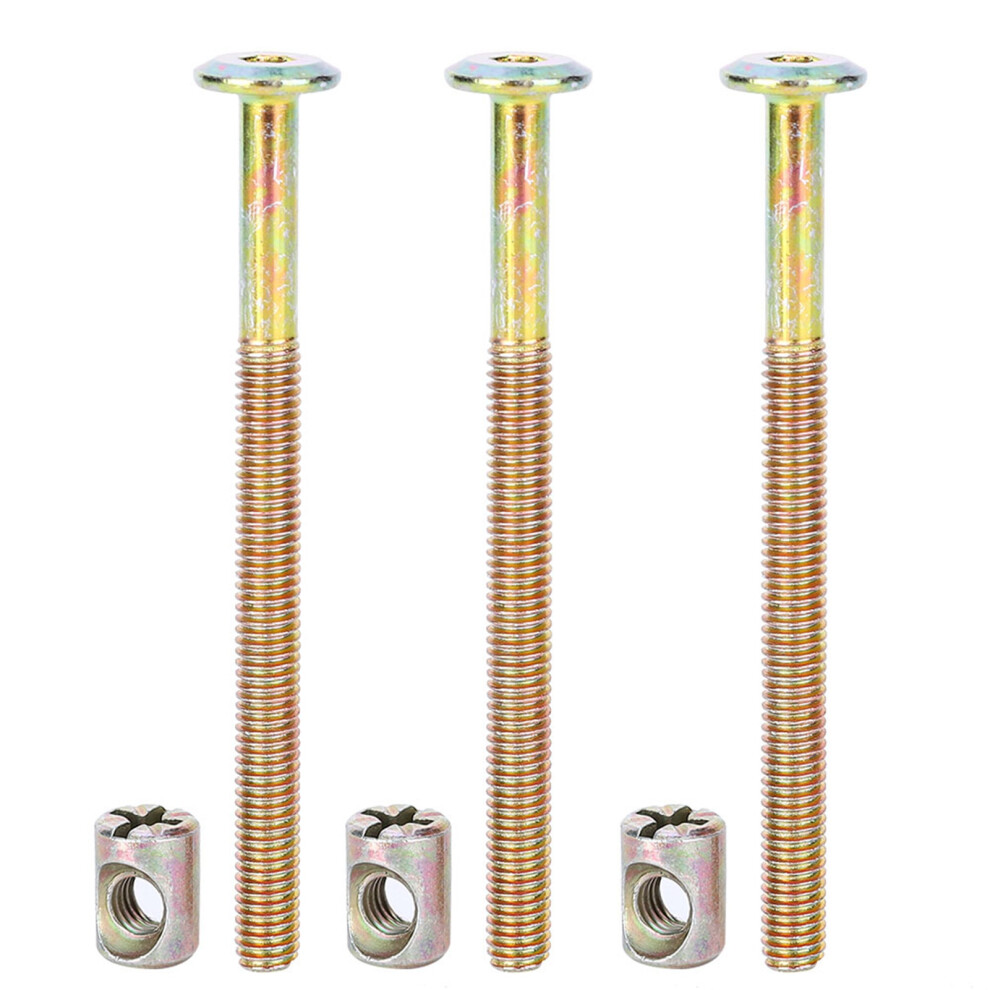 Furniture Joint Connector Bolt Screws Cap Nut Set Carbon Steel (60mm)-image-OPC-PHWNKJQ-NEW