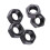 Zinc Plated Carbon Steel Class 8.8 Metric Thread Hex Hexagonal Nuts (M4) 11