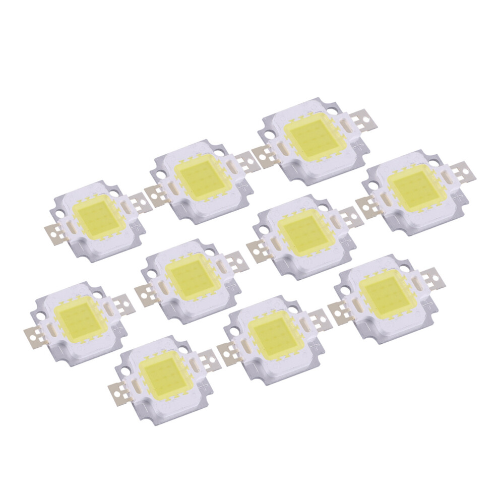 10Pcs 10W LED SMD Chip COB DC 9â10V For Lamp Flood Light Beads Bulb High Power Cool White-image-OPC-PHWNKPM-NEW