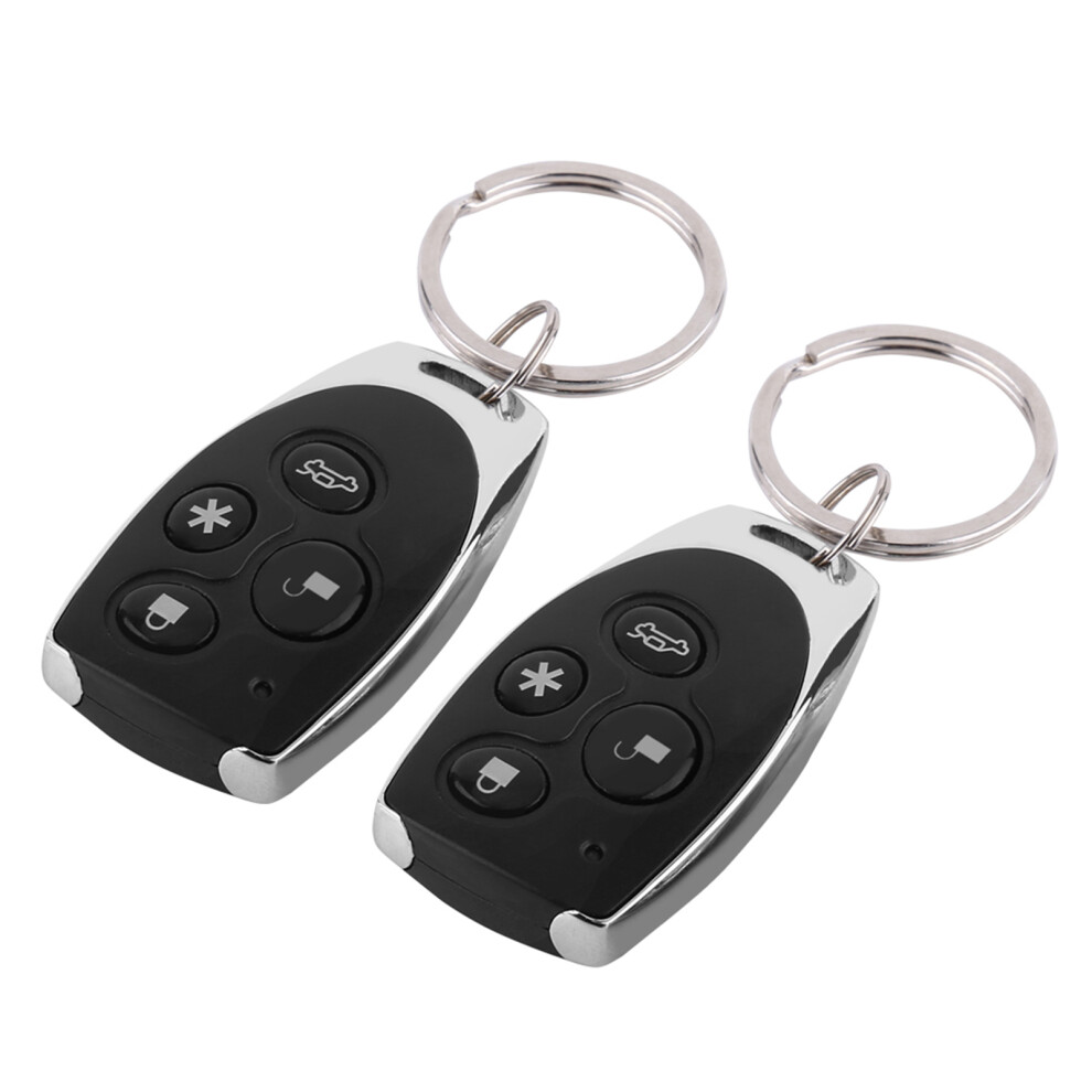 1 Way Car Auto Vehicle Burglar Alarm Keyless Entry Security Alarm System with 2 Remote