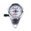 Universal Motorcycle Odometer Speedometer Gauge Signal KM/H Silver 2